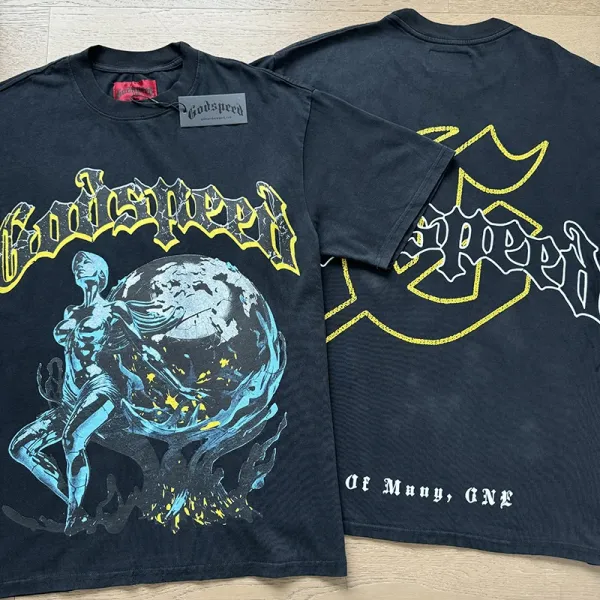 Godspeed Skull Island Graphic T-Shirt Black - 32