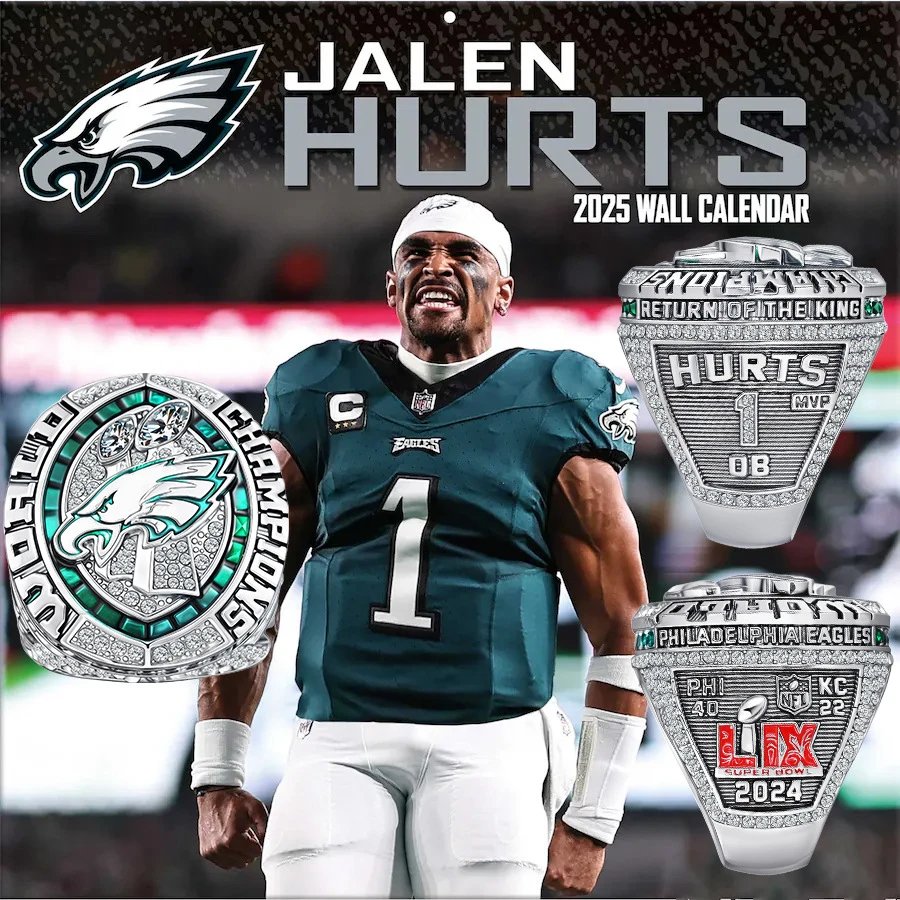 NFL Philadelphia Eagles Super Bowl LII and LIX Championship Rings and Trophies Jewelry - 5