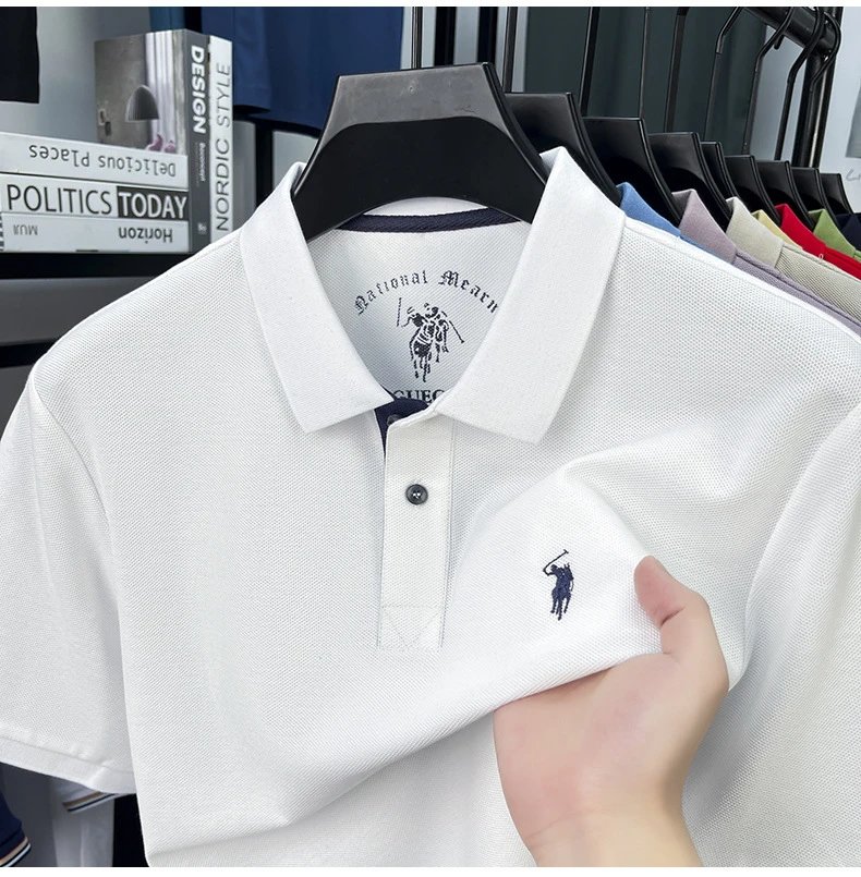 Polo Ralph Lauren Classic Fit Polo Black with Gold Pony Logo Tops Polo - 16