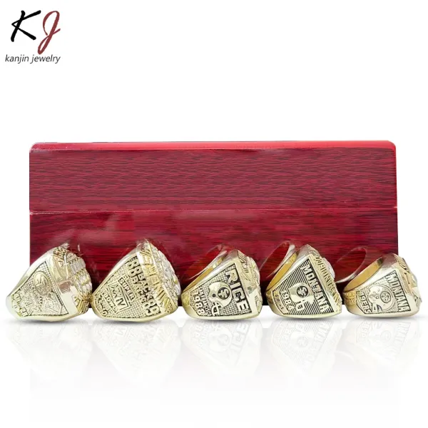 Design Kanjin Jewelry San Francisco 49ers Super Bowl Championship Rings Gold Crystal Set Jewelry - 7