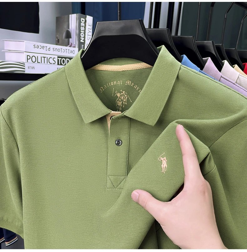 Polo Ralph Lauren Classic Fit Polo Black with Gold Pony Logo Tops Polo - 29