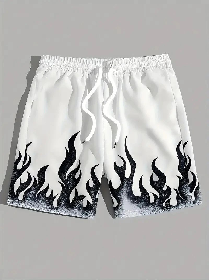 Design Caravaggio Print Black Shorts - 4