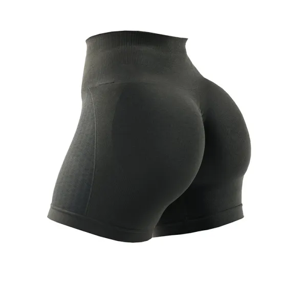 Design High-Waisted Sculpting Shorts Black Activewear - 1