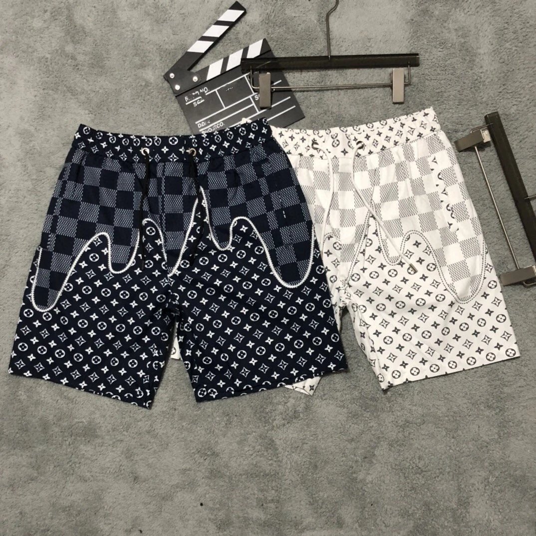 Louis Vuitton Monogram Print Drawstring Shorts White - 2