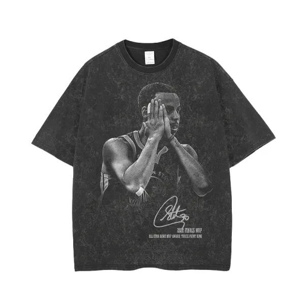 NBA Stephen Curry 2022 Finals MVP Graphic T-Shirt Black - 1