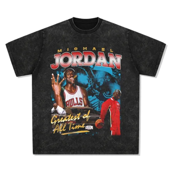 Air Jordan Michael Jordan Greatest of All Time Graphic T-Shirt Black - 1