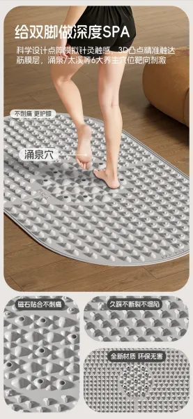 Design Soft Gel Acupressure Foot Massage Mat Pink Electronics - 4
