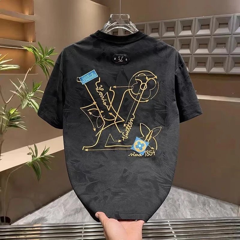 Louis Vuitton Monogram Sketch T-Shirt Black - 2