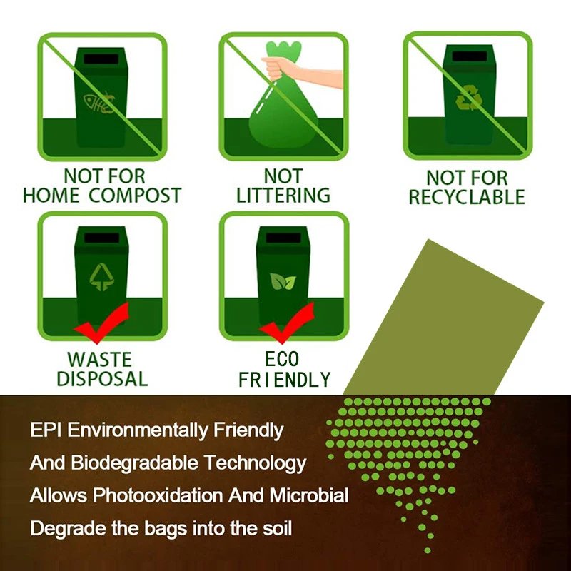 Design Poop Bags 360 Count Green Biodegradable Dog Waste Bags with Dispenser Bags - 4