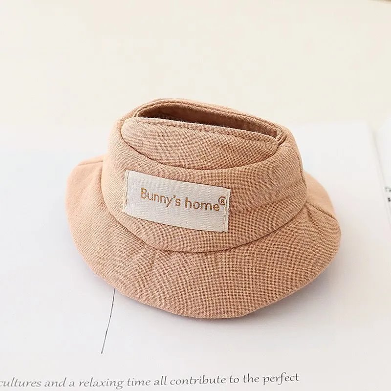 Design Bunny's Home Linen Bucket Hat Beige Hats