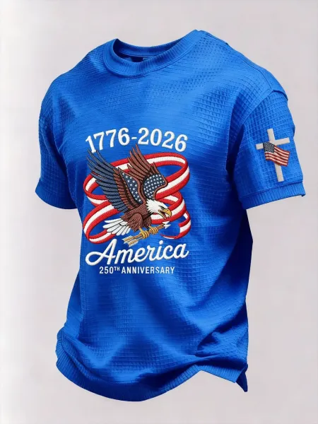 Design 250th Anniversary Eagle T-Shirt Black - 3