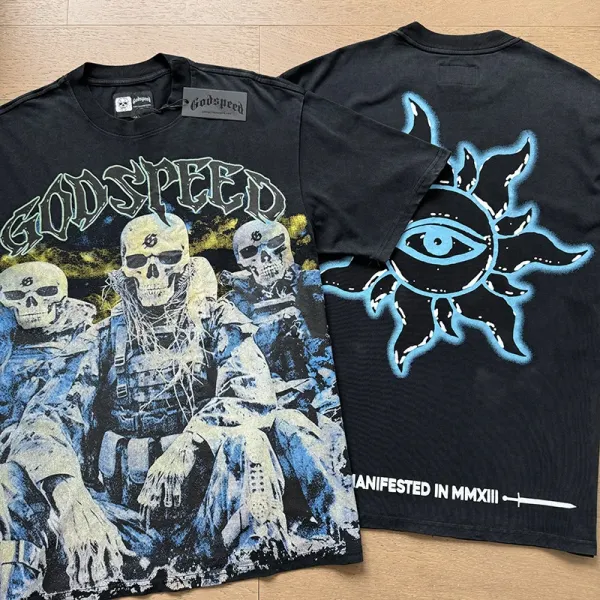 Godspeed Skull Island Graphic T-Shirt Black - 30