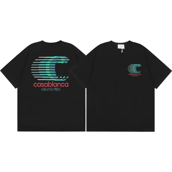Casablanca Grand Prix Graphic T-Shirt Black - 1