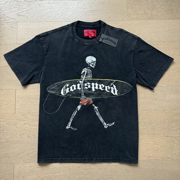 Godspeed Skull Island Graphic T-Shirt Black - 46
