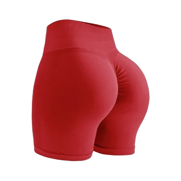 Design High-Waisted Sculpting Shorts Red - 1