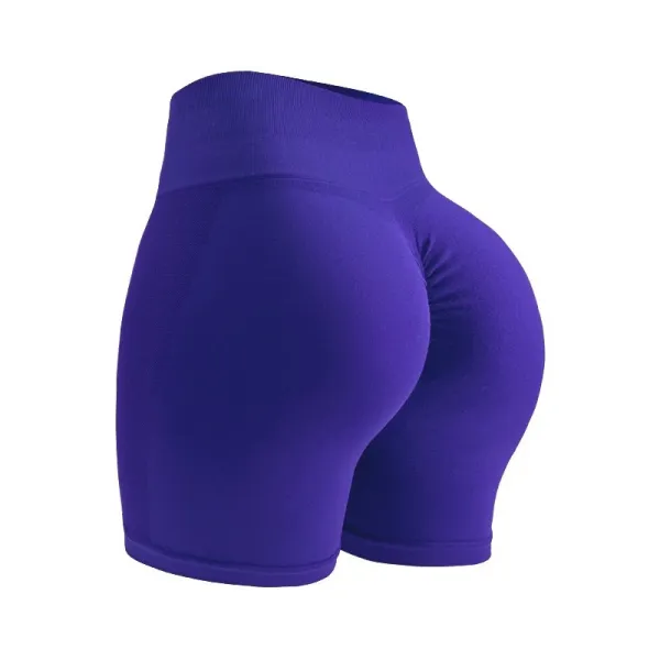 Design High-Waisted Sculpting Shorts Purple Activewear - 1