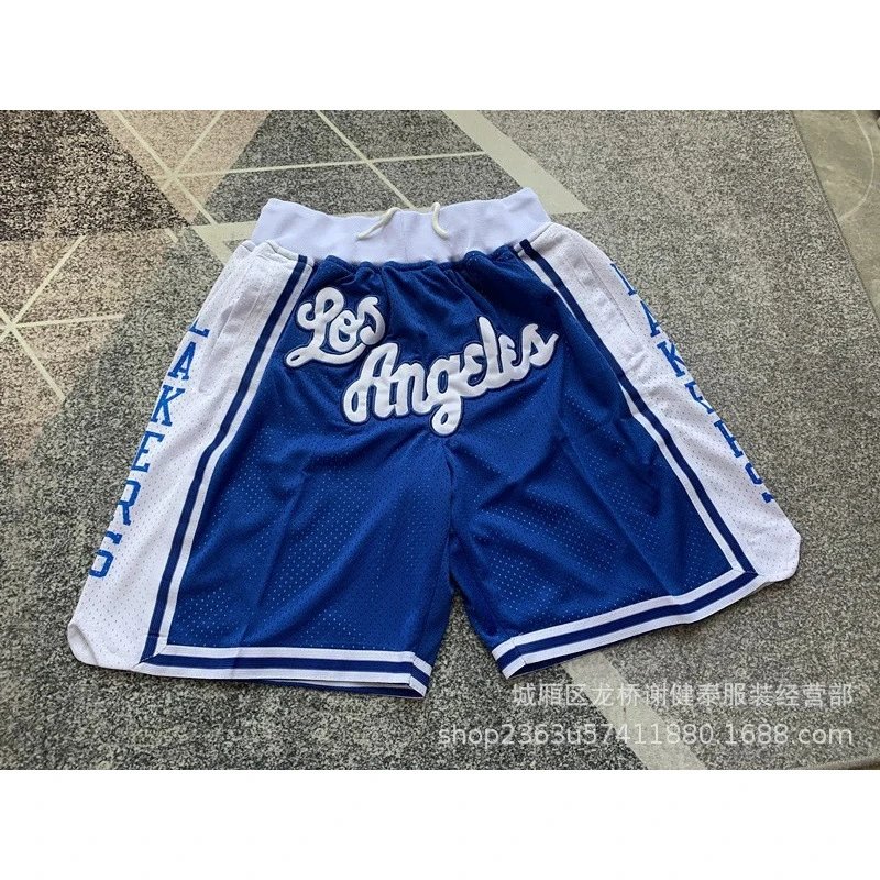 Los Angeles Lakers Mesh Basketball Shorts Blue / White