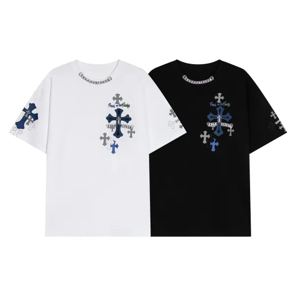 Chrome Hearts Cross Embroidered T-Shirt White - 30