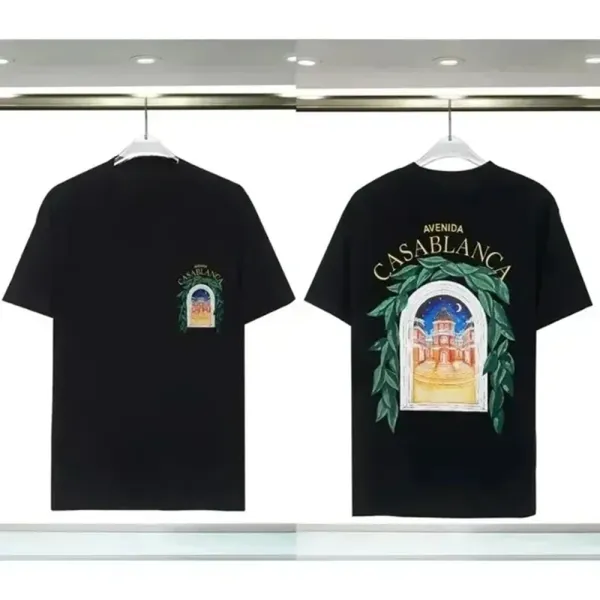 Casablanca Avenida Archway Black T-Shirt - 1