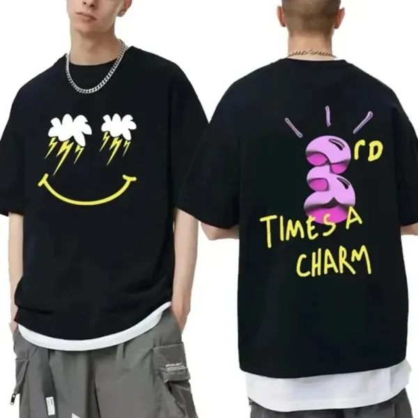 Travis Scott Cactus Jack Graphic Oversized T-Shirt Black - 6