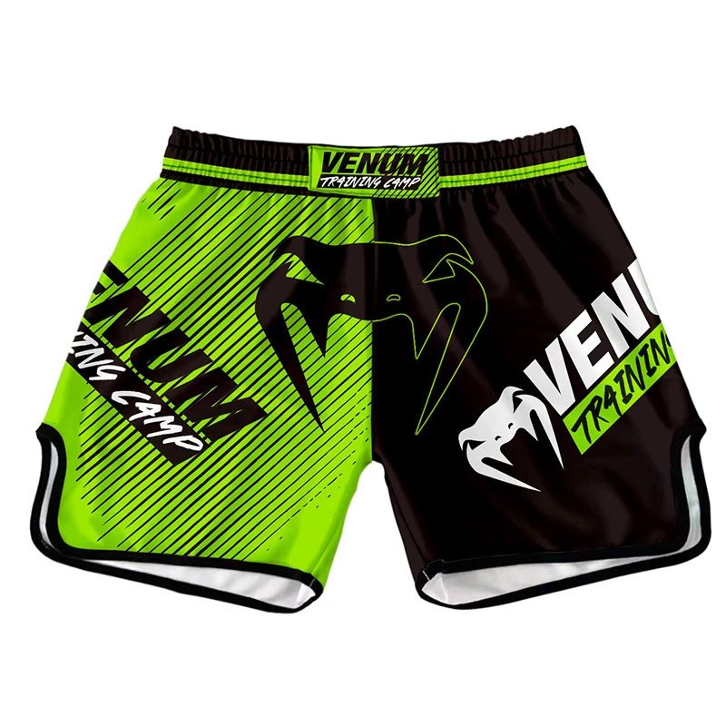 UFC x Venum Venum Training Camp Fight Shorts Neon Green / Black Shorts