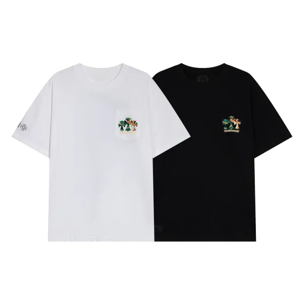 Chrome Hearts Cross Embroidered T-Shirt White - 43