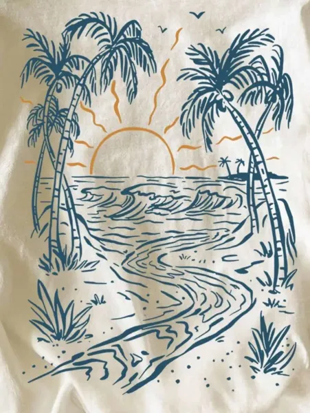 Design Ocean Turtle Graphic Print White T-Shirt - 10