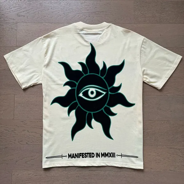 Godspeed Statue of Liberty Sunset Graphic T-Shirt White - 12