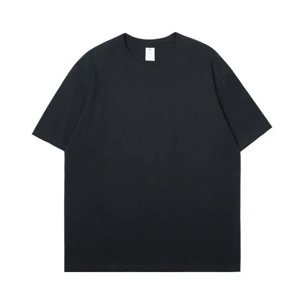 Design Basic Oversized Crewneck T-Shirt Black Tops.t Shirts - 1
