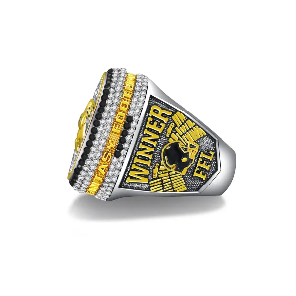 Design Kanjin Jewelry Fantasy 2026 Championship Ring Gold Black Crystal Ring Jewelry - 3