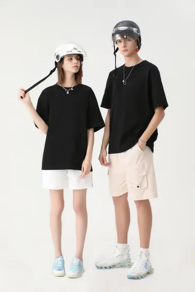 Design XISHAN LABORATORY Oversized Plain Black T-Shirt T-Shirts - 18