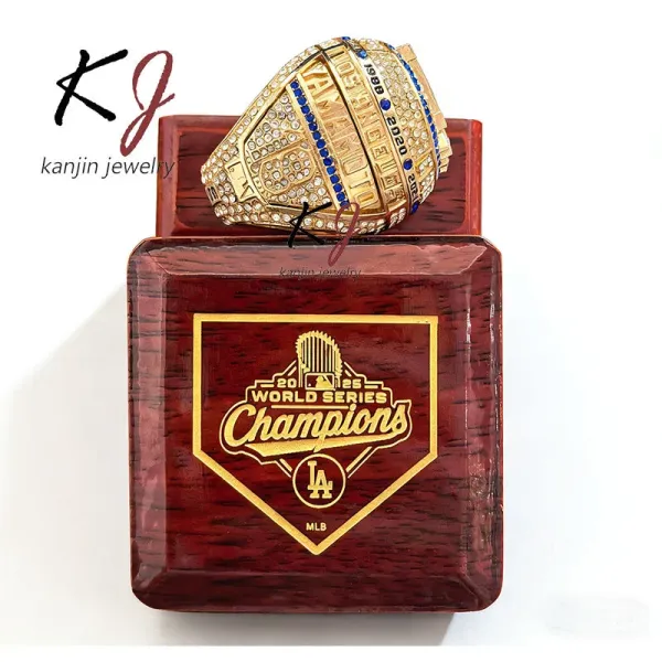 Design Kanjin Jewelry MLB Championship Rings Display Set Black Jewelry - 5