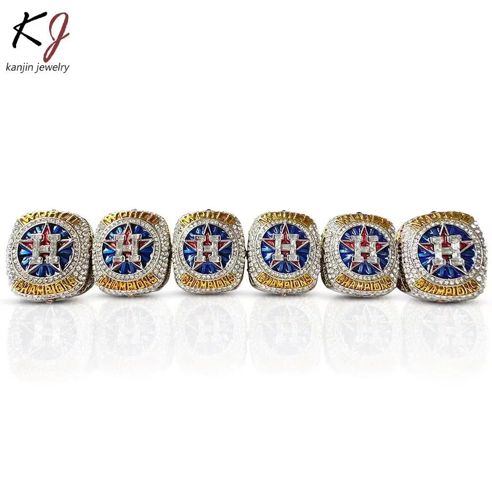 Design Kanjin Jewelry Houston Astros Championship Rings Collection Multicolor Jewelry - 6