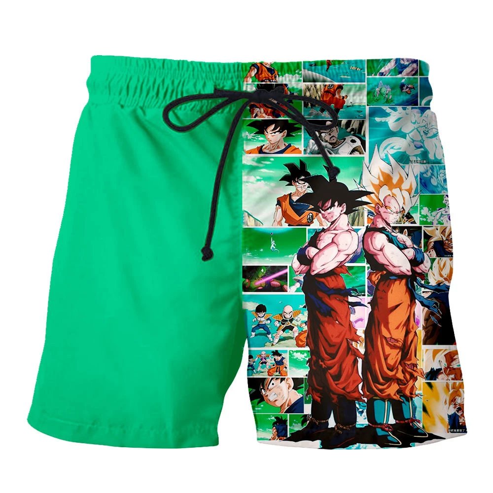 Design Dragon Ball Z Comic Panel Print Orange Swim Shorts Swimwear - 4