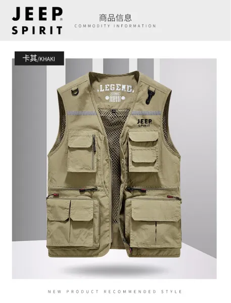 Design Jeep Spirit Legend Utility Vest Beige Vest - 10