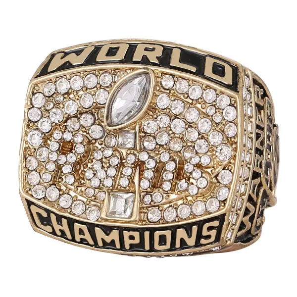 Design Kanjin Jewelry Custom NFL Championship Rings Set Silver Black Gold Jewelry Accessories - 22