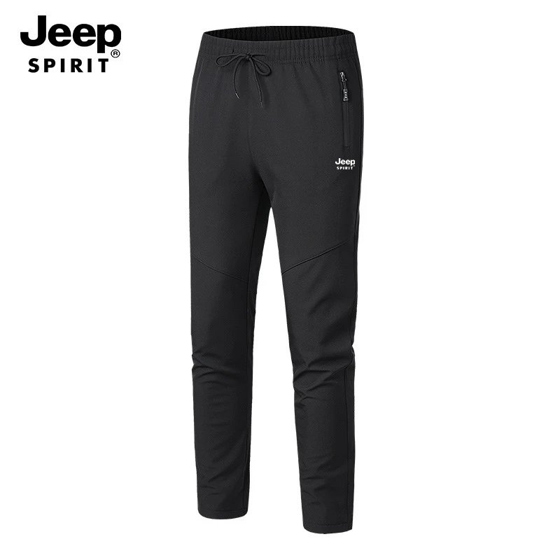 Design Jeep Spirit Performance Joggers Black Pants Sweatpants