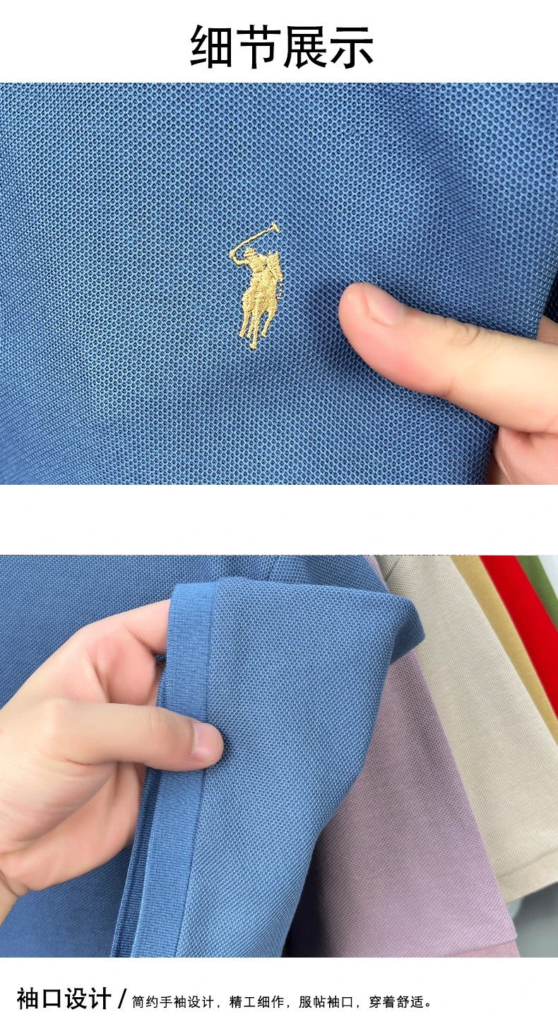 Polo Ralph Lauren Classic Fit Polo Black with Gold Pony Logo Tops Polo - 11