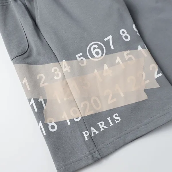 Maison Margiela MM6 Grey Logo Shorts - 27