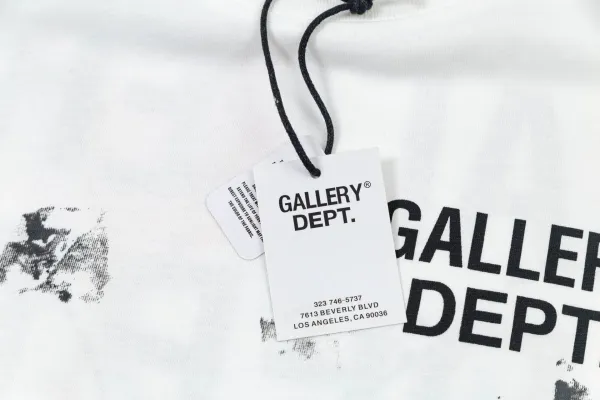 Gallery Dept. Paint Splatter Graphic T-Shirt Black - 8