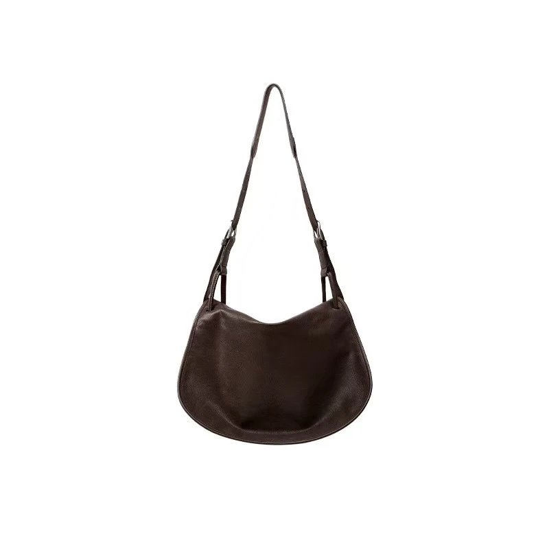 Design Hobo Bag Brown Leather Shoulder Bag