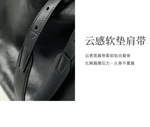 Design Hobo Bag Black Leather Shoulder Bag - 6