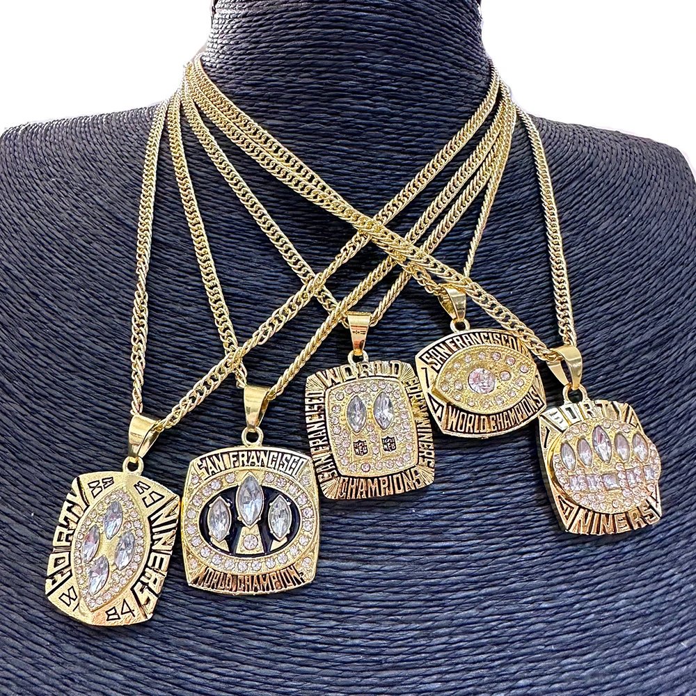 Design San Francisco World Champions Pendant Necklace Gold Jewelry - 2