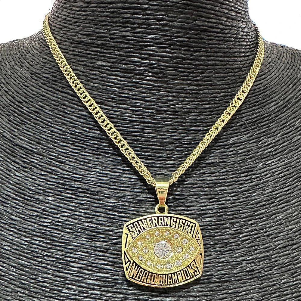 Design San Francisco World Champions Pendant Necklace Gold Jewelry - 4