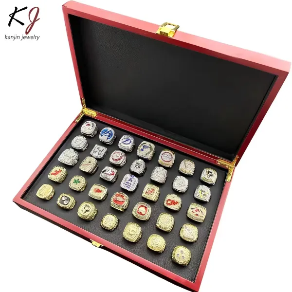 Design Kanjin Jewelry NHL Stanley Cup Championship Rings Collection Display Case Accessories - 7