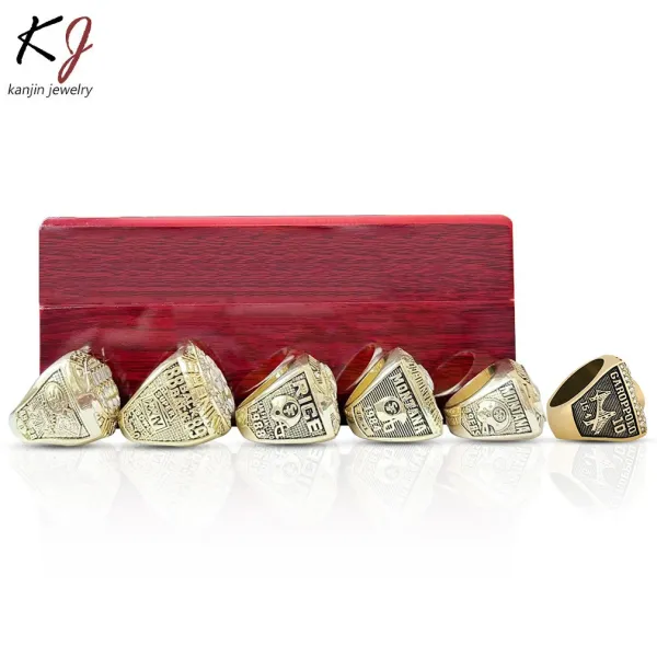 Design San Francisco 49ers Championship Rings Collection Gold Red Black Jewelry Set Jewelry - 7