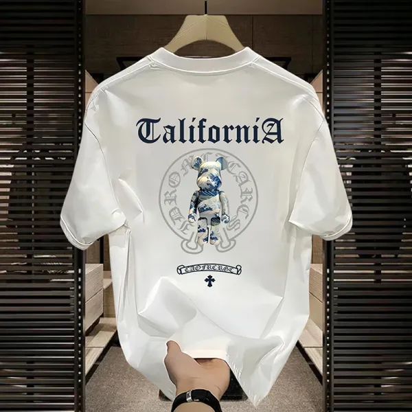 Chrome Hearts x Medicom Toy Bear California Black T-Shirt - 9