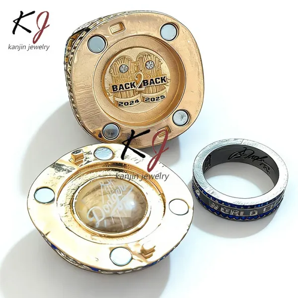 Design Kanjin Jewelry MLB Championship Rings Display Set Black Jewelry - 11