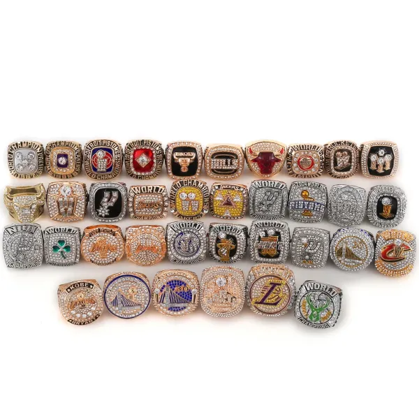 Design Kanjin Jewelry Los Angeles Lakers NBA Championship Rings Collection Display Box Jewelry - 3