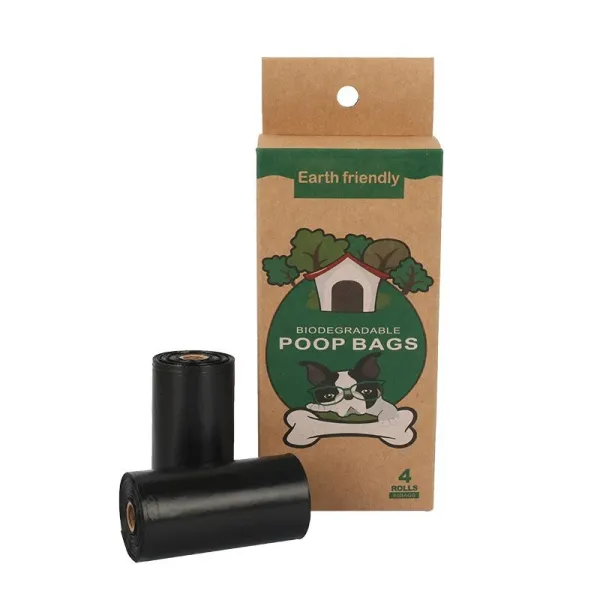 Design Biodegradable Poop Bags Black Pet Waste Bags - 1
